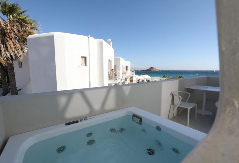 片側に海が見えるデラックスルーム, Mykonos Dove Beachfront