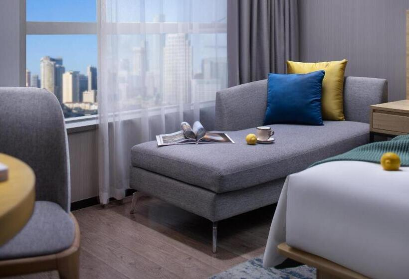 Şehir Manzaralı Delüks Oda, Echarm Hotel Guangzhou Beijing Road Pedestrian Street Tianzi Wharf