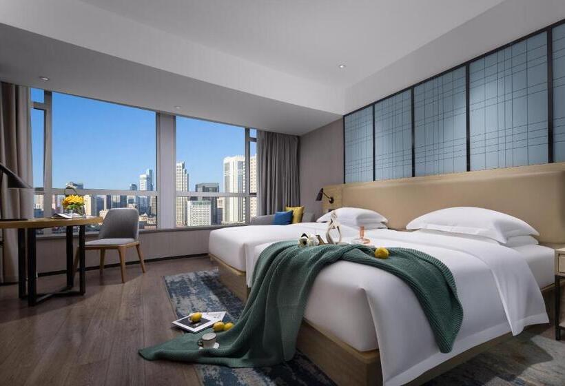 Şehir Manzaralı Delüks Oda, Echarm Hotel Guangzhou Beijing Road Pedestrian Street Tianzi Wharf