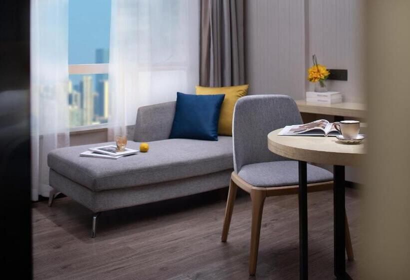 Delüks Oda, Echarm Hotel Guangzhou Beijing Road Pedestrian Street Tianzi Wharf