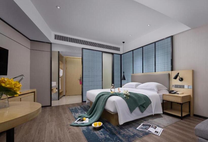 Delüks Oda, Echarm Hotel Guangzhou Beijing Road Pedestrian Street Tianzi Wharf