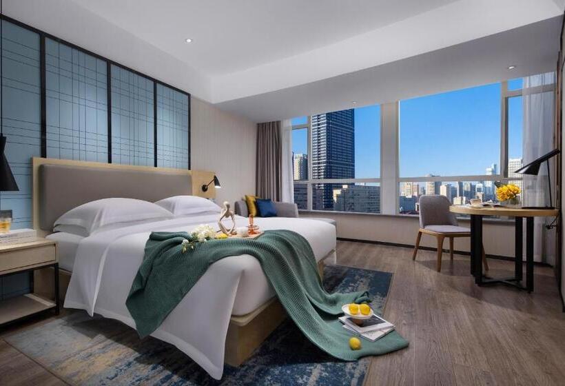 Delüks Oda, Echarm Hotel Guangzhou Beijing Road Pedestrian Street Tianzi Wharf