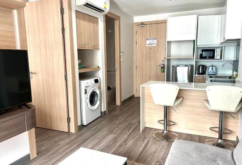 Apartament 1 Dormitor, 一卧现代迷人公寓@kata Beach, 步行5分钟