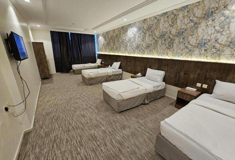 غرفة ديلوكس رباعية, Al Khulafaa 5 Hotel By Tera