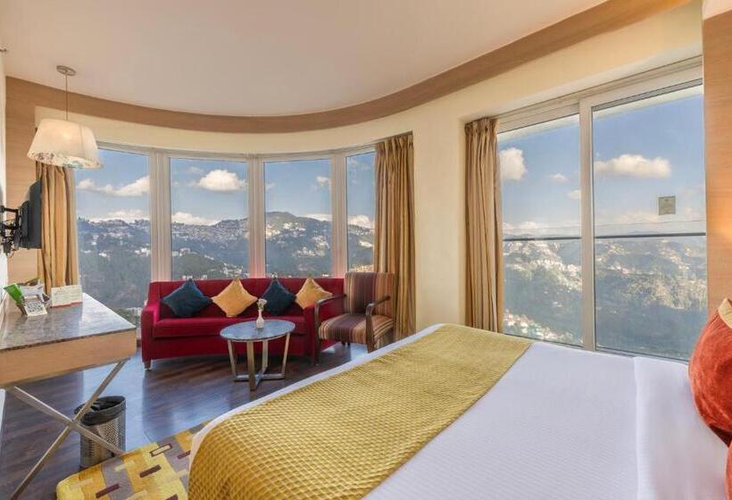 キングサイズベッドのスタンダードルーム, Echor Shimla Hotel The Zion