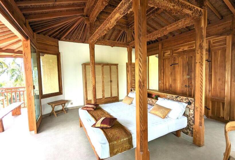 חדר דלוקס עם מרפסת, Puri Dajuma Terrace Eco Lodge & Spa