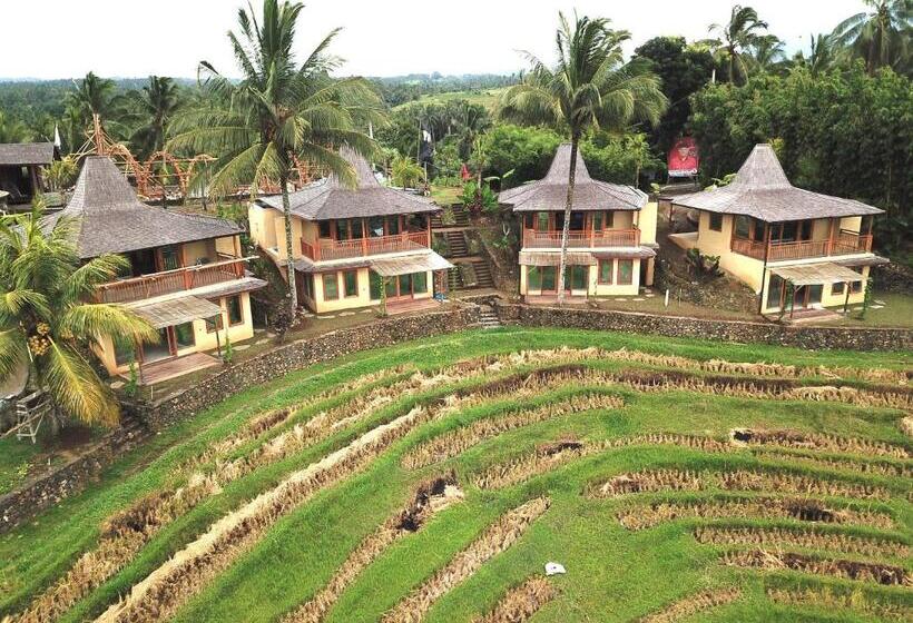 חדר דלוקס עם מרפסת, Puri Dajuma Terrace Eco Lodge & Spa