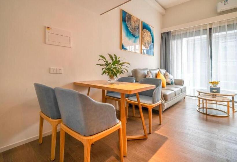Quarto Estandar com Sacada, Guangzhou Yuxiang Apartment   Guangzhou Pazhou International Convention And Exhibition Center