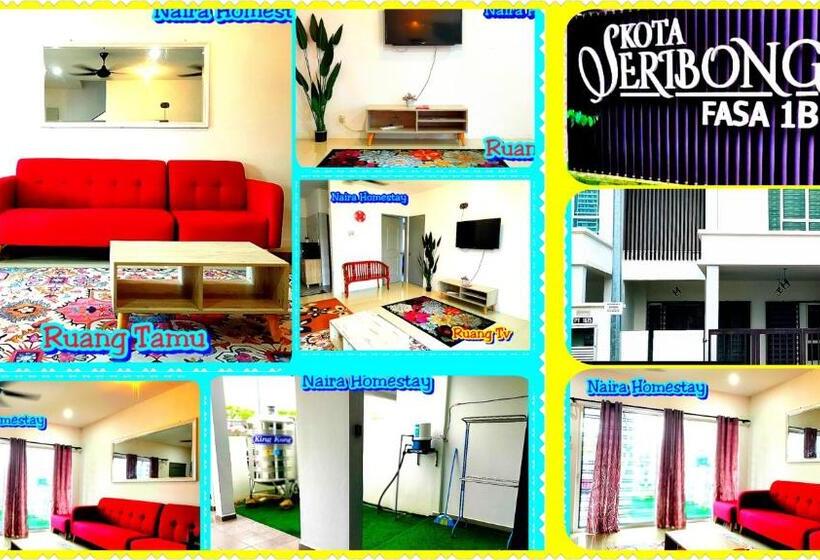 בית, 4 חדרי שינה, Naira Homestay Kota Bharu ,wakaf Che Yeh 4 Bilik 3 Aircond
