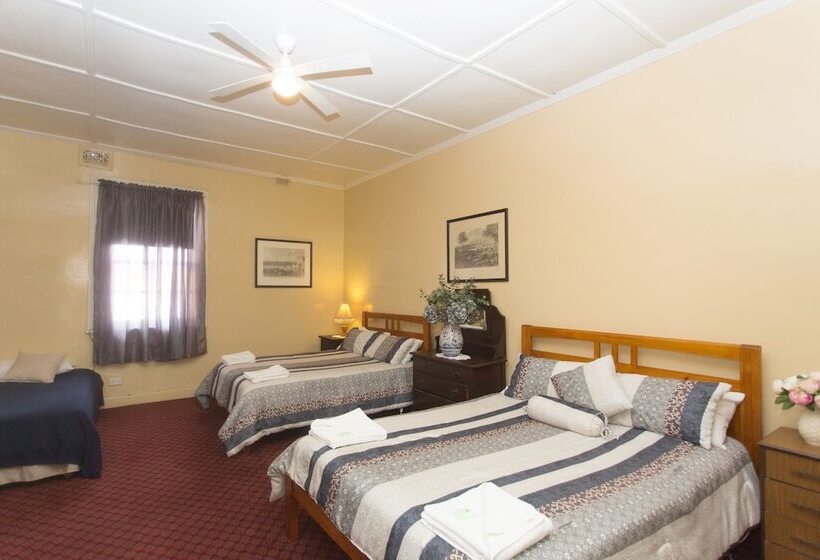 חדר משפחתי חדר אמבטיה משותף, Southern Railway Hotel Goulburn