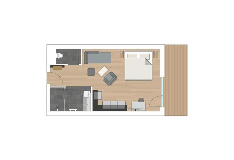 سوئیت جونیور با چشمانداز کوهستان, Das Zwölferhaus