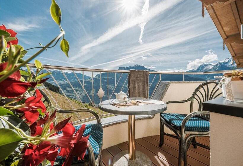 Comfort room with balcony, Gletscherblick