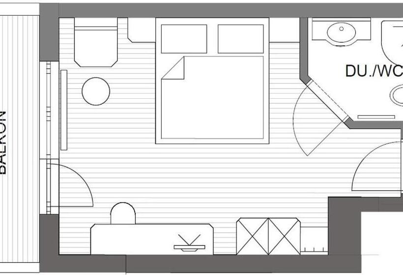 غرفة ديلوكس مزودة بشرفة, Langeck