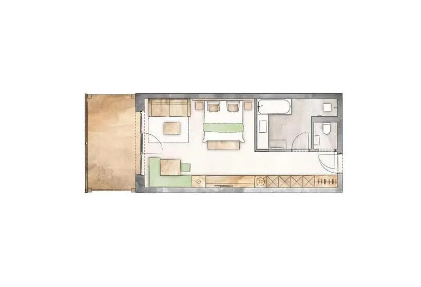 سوئیت جونیور با چشم‌انداز کوهستان, Living & Spa Vitalhotel Edelweiss