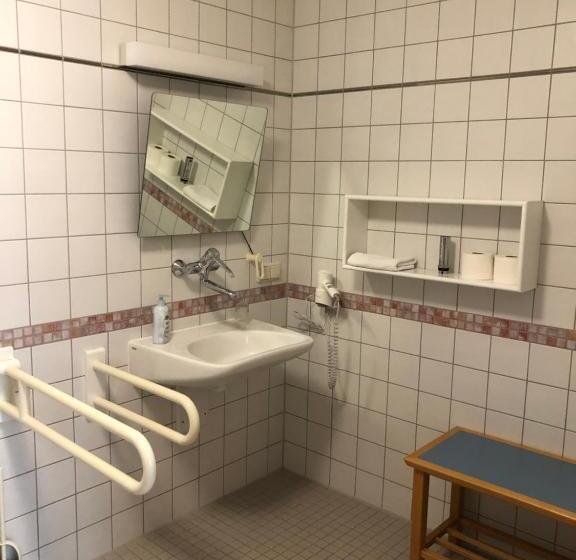 장애인을 위한 스탠다드 싱글 룸, Spectrum Kirche Exerzitien Und Bildungshaus Auf Mariahilf