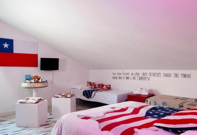 اتاق استاندارد چهار تخته, Al Volo B&b