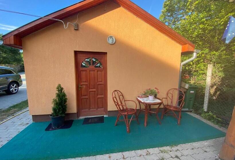 带花园景观的标准三人间, Babér Apartmanház Balatonakarattya