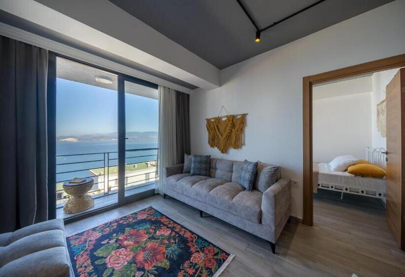 آپارتمان 1 خوابه با چشمانداز دریا, Argento Plazzo Hotel Bodrum