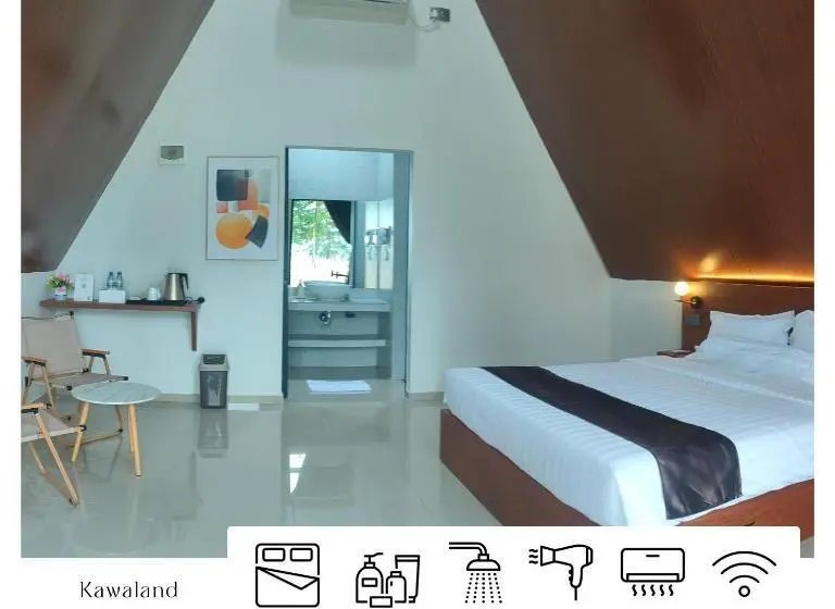 キングサイズベッドのスタンダードルーム, Kawaland Glamping Resort