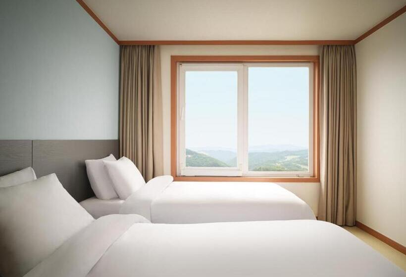 וילה עם חדר שינה אחד ובריכת שחיה, Gyeongju Mauna Ocean Resort