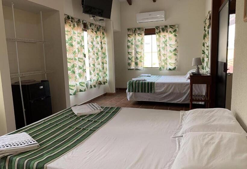 اتاق استاندارد چهارنفره با چشمانداز باغ, La Jara Hostel