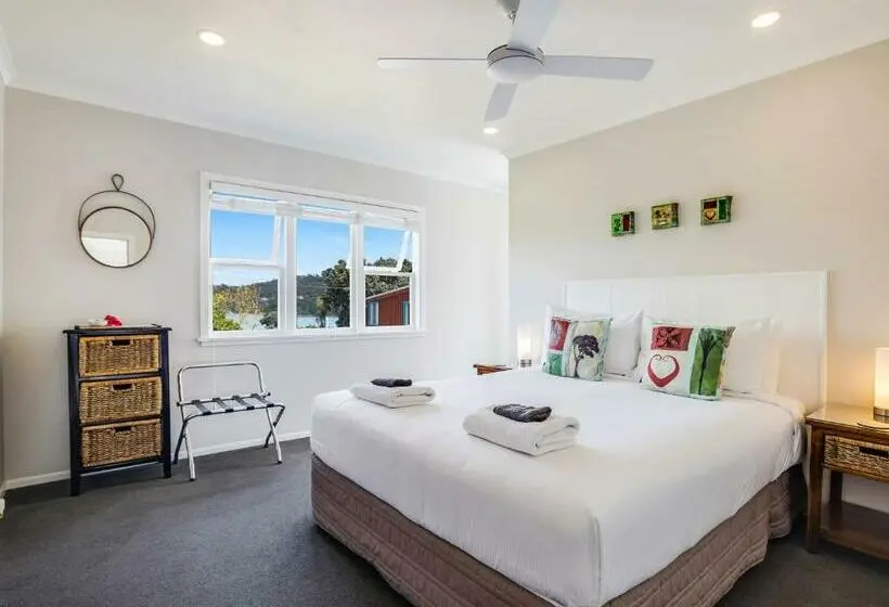 Standard-huone Merinäkymä Parveke, Kiwi House Waiheke