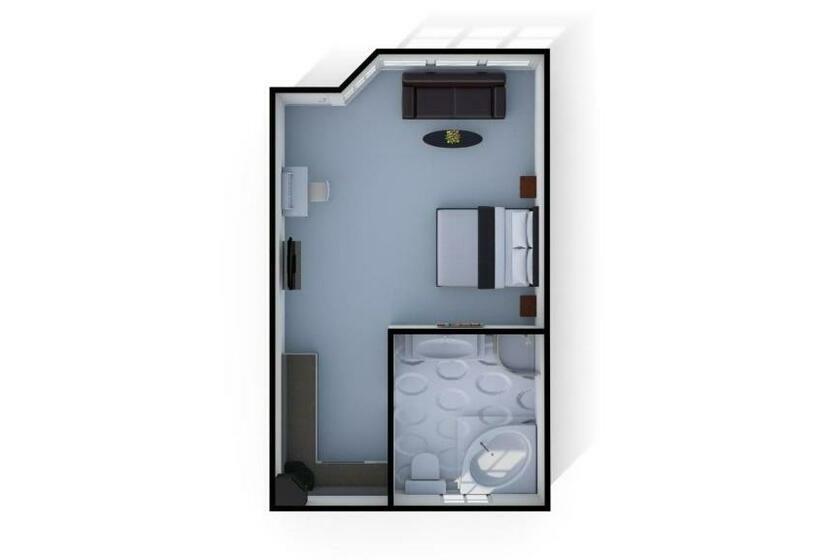 带大床的标准工作室, Cambridge Mews Motel