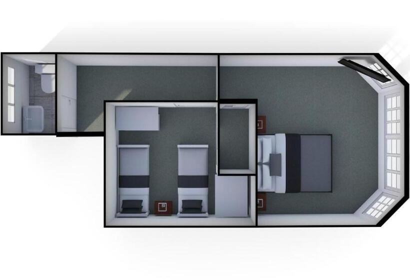 침실 2개 아파트, Cambridge Mews Motel