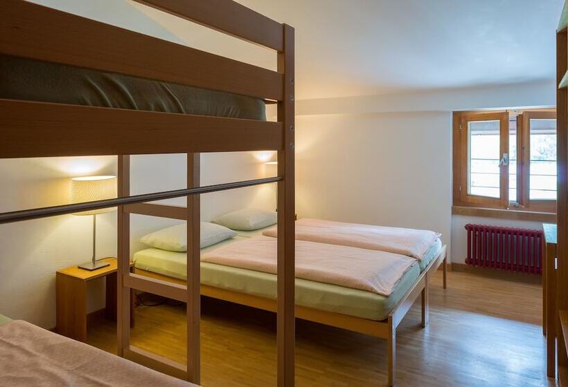غرفة قياسية حمام مشترك, Pontresina Youth Hostel