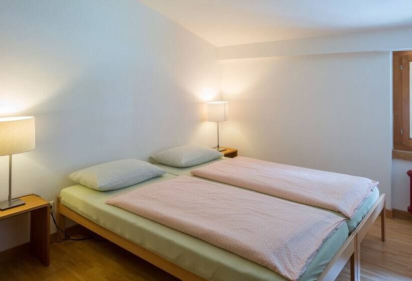 غرفة قياسية حمام مشترك, Pontresina Youth Hostel