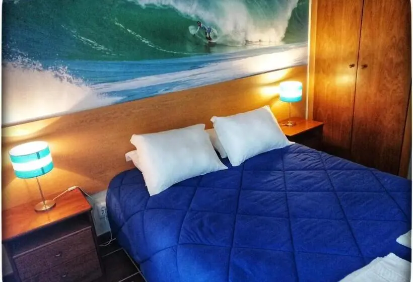 Standard-huone Merinäkymä Parveke, Supertubos Beach Hostel