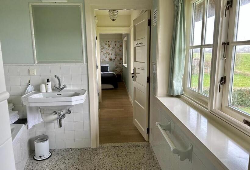 غرفة ديلوكس مطلّة علي البحر, Villa Nieuwland B&b