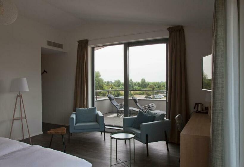 חדר דלוקס עם מרפסת, Strandhotel Duinoord