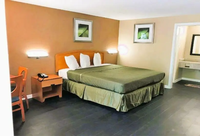 キングサイズベッドのデラックスルーム, OYO Hotel Tallahassee Downtown