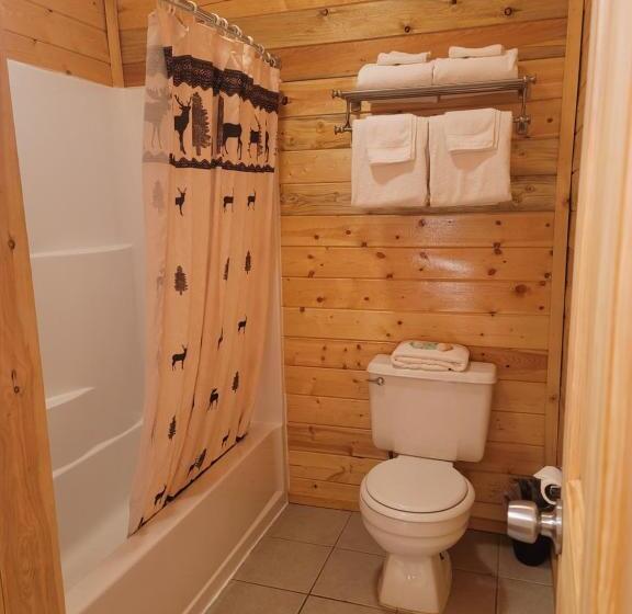 디럭스 룸 킹사이즈 침대, Riverfront Motel & Cabins