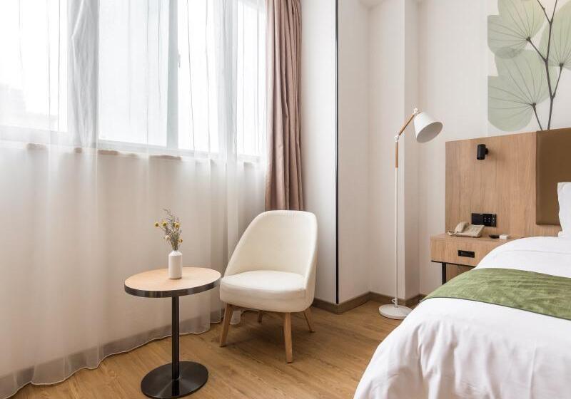 비즈니스룸, Greentree Inn Shanghai Zhoupu Town Xiupu Road Business