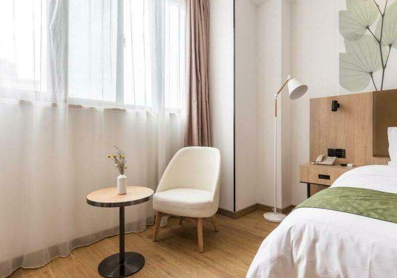 디럭스 룸, Greentree Inn Shanghai Zhoupu Town Xiupu Road Business