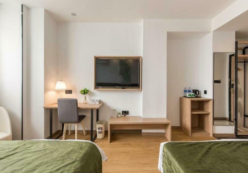 디럭스 룸, Greentree Inn Shanghai Zhoupu Town Xiupu Road Business