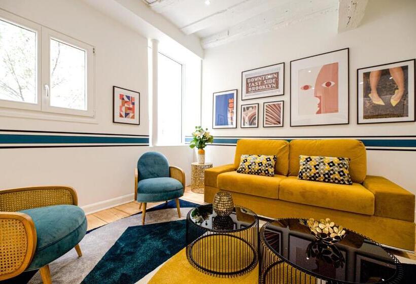 آپارتمان لوکس 1 خوابه, Kaza Bella   Haut Marais Modern Flat With Small Pool