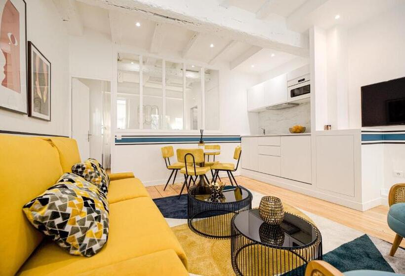 آپارتمان لوکس 1 خوابه, Kaza Bella   Haut Marais Modern Flat With Small Pool