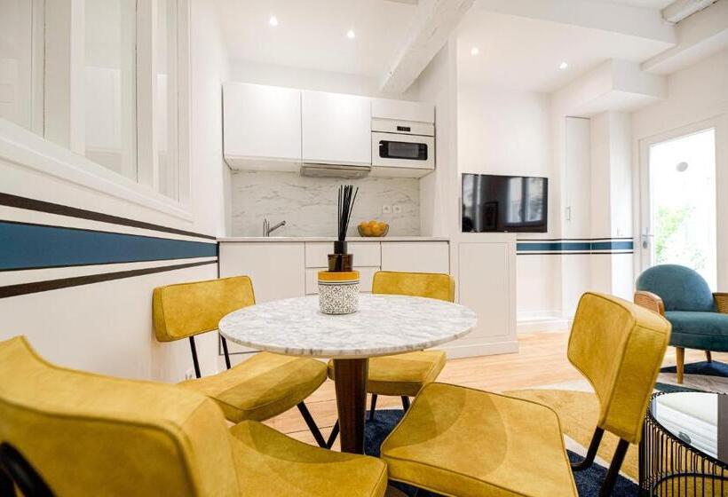 آپارتمان لوکس 1 خوابه, Kaza Bella   Haut Marais Modern Flat With Small Pool