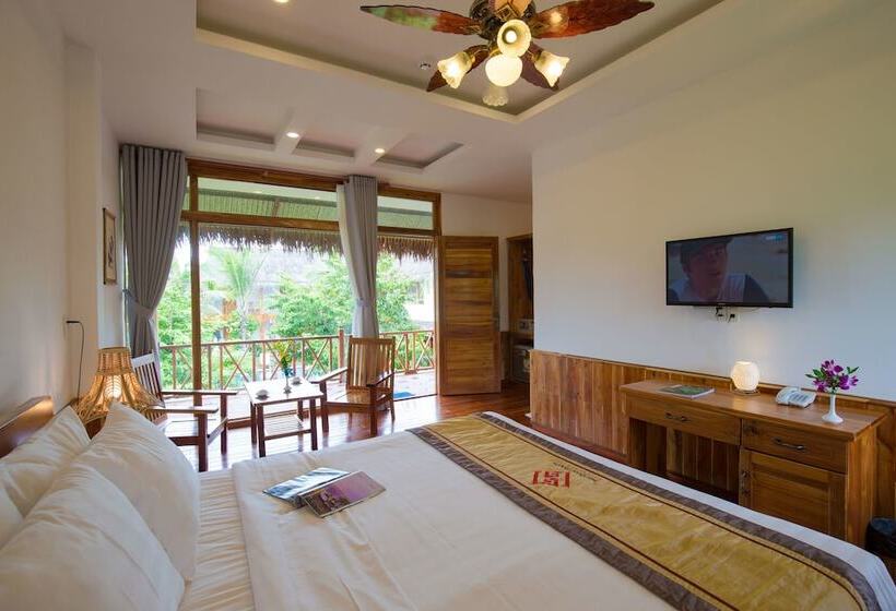 اتاق لوکس با چشم‌انداز باغ, Phu Quoc Dragon Resort & Spa