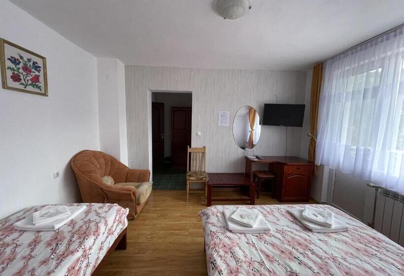 带阳台的三人标准间, Family Hotel Panorama