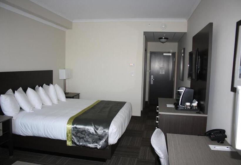 חדר סטנדרט עם מיטת קינג, Crossroads Inn & Suites