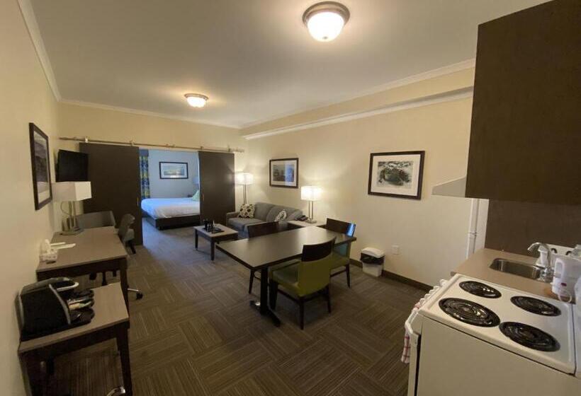 סוויטה עם ג'קוזי, Crossroads Inn & Suites