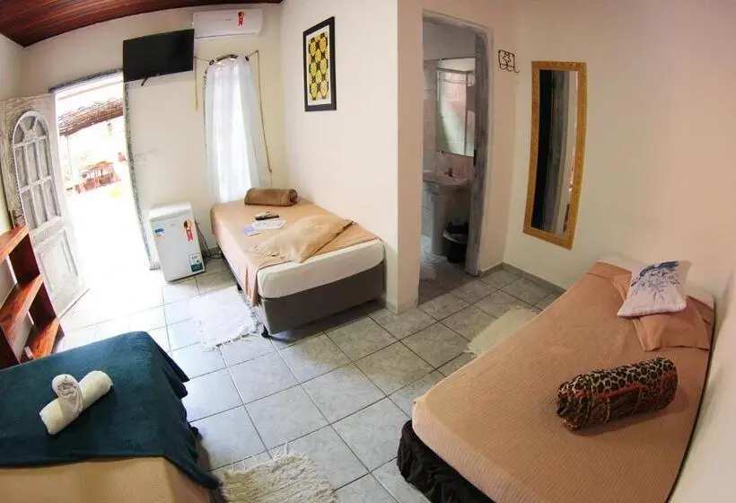 スタンダード4人部屋, Pousada Oceano E Mar