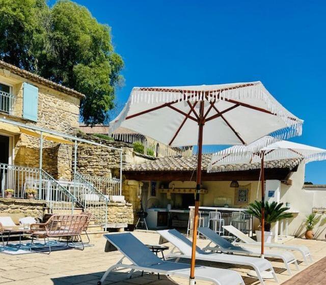 Студия Deluxe, Domaine En Pierre Avec Piscine Et Jacuzzi Au Mas Lucia