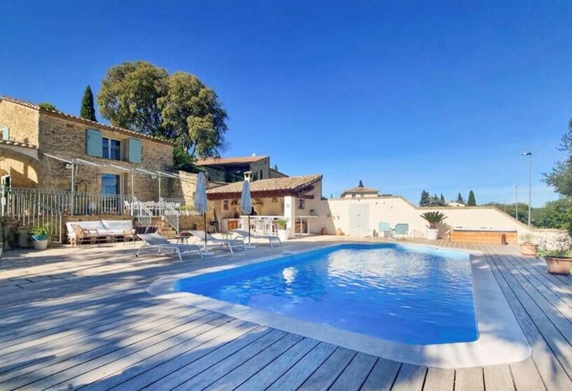 منزل 3 غرف نوم, Domaine En Pierre Avec Piscine Et Jacuzzi Au Mas Lucia