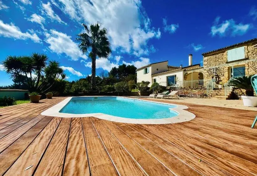 3ベッドルームハウス, Domaine En Pierre Avec Piscine Et Jacuzzi Au Mas Lucia