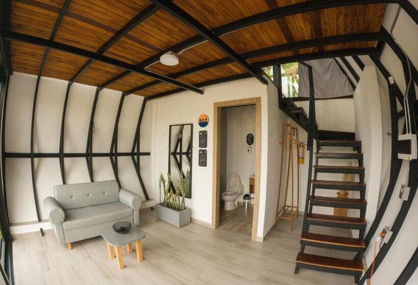 בקתת חדר, Viajero Guatapé Hostel & Lake Club